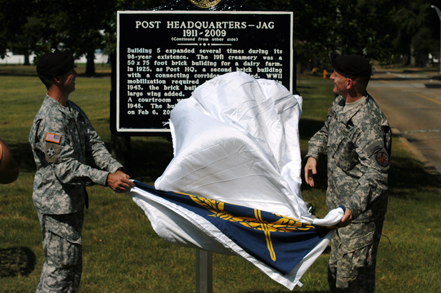Office of the Staff Judge Advocate Aerial Plaque